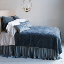 Bella Notte Silk Velvet Quilted Coverlet