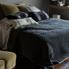 Bella Notte Silk Velvet Quilted Coverlet